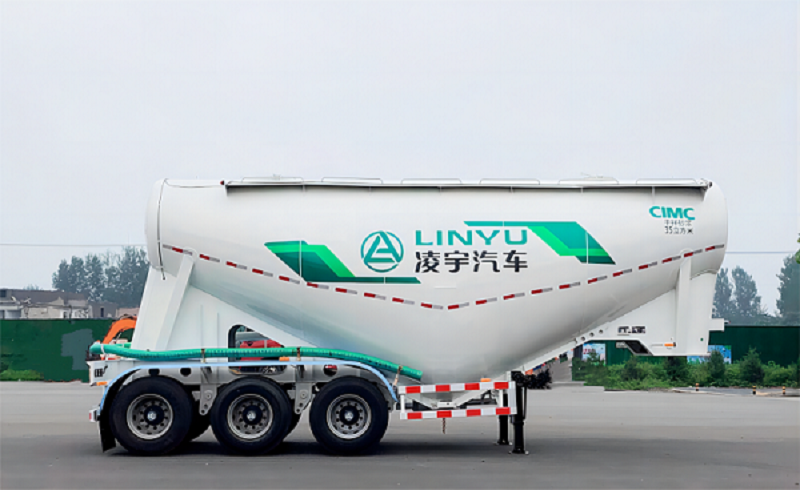 中集凌宇升級版干拌砂漿運輸半掛車所帶來的優勢！